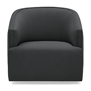 Massoud Coppell Swivel Chair In Aries Charcoal