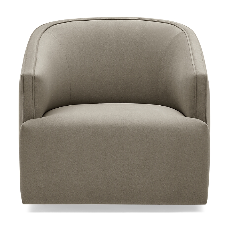 Massoud Coppell Swivel Chair In Aries Flax