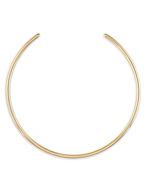 Alexa Leigh Polished Collar Necklace In 18k Gold Filled