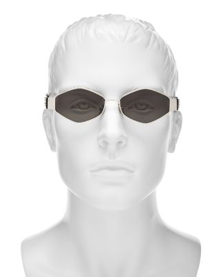 Metal Triomphe Geometric Sunglasses, 54mm