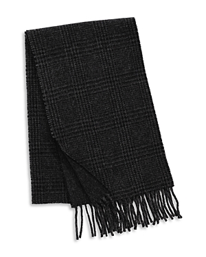Polo Ralph Lauren Wool Blend Reversible Scarf In Charcoal