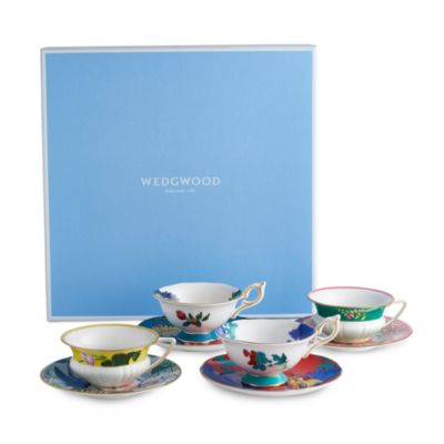 Wonderlust Teacup and Saucer Service for 4