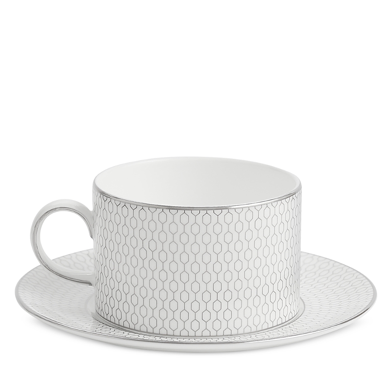 Wedgwood Gio Platinum Teacup & Saucer Set In Multi