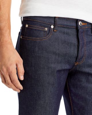 Petit Standard Straight Slim Fit Jeans in Indigo Stretch