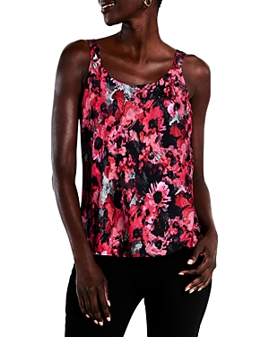 Nic + Zoe Glowing Garden Tank In Pink Multi