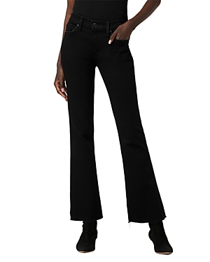 Shop Hudson Nico Mid Rise Wide Leg Jeans In Black