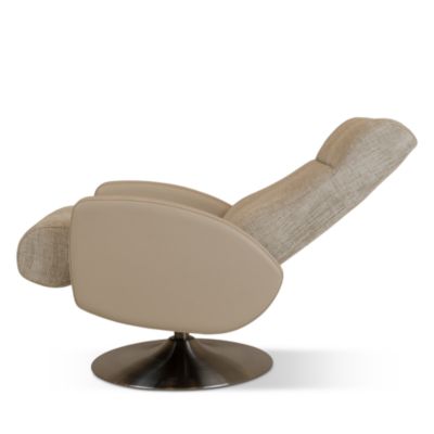 Sterling Fabric & Leather Swivel Recliner