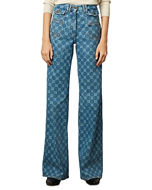 Anna Mid Rise Bootcut Jeans in Blue