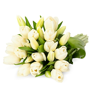 Bloomsybox Pure White Tulips In Neutral