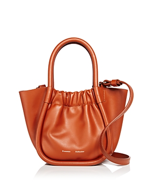 Proenza Schouler Extra Small Ruched Tote In Cognac