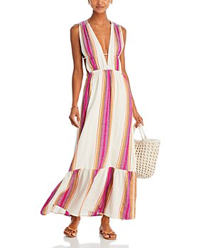 Trina Turk Women's Sweet Stripe Plunge Dress