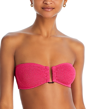 Shop Bondeye Bond-eye Blake Bandeau Bikini Top In Raspberry