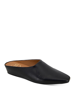 Shop Andre Assous Women's Norma Square Toe Wedge Mules In Black