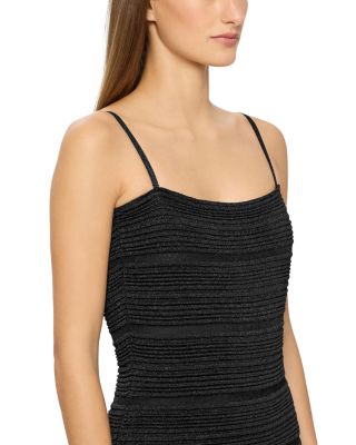 Sleeveless Stitched Bandage Gown