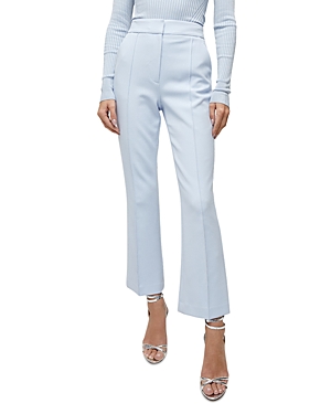 Shop Veronica Beard Tani Ankle Flare Pants In Ice Blue