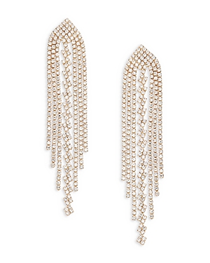 Aqua Crystal Tassel Earrings - 100% Exclusive In Gold