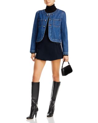 Derek Lam 10 Crossby Denim Cropped ジャケット DEREK LAM 10 CROSBY Ezra cropped denim jacket | THE OUTNET