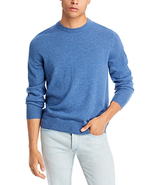 Theory Hilles Cashmere Crewneck Sweater In Indigo Melange