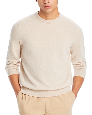 Theory Hilles Cashmere Crewneck Jumper In Wheat