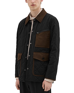 Shop Theory Project Quilted Feather Nylon Barn Jacket In Black