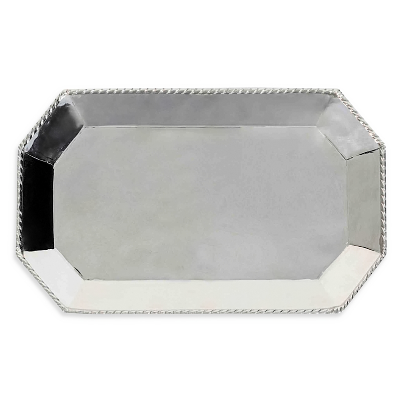 Juliska Graham Octagonal Tray In Silver Met