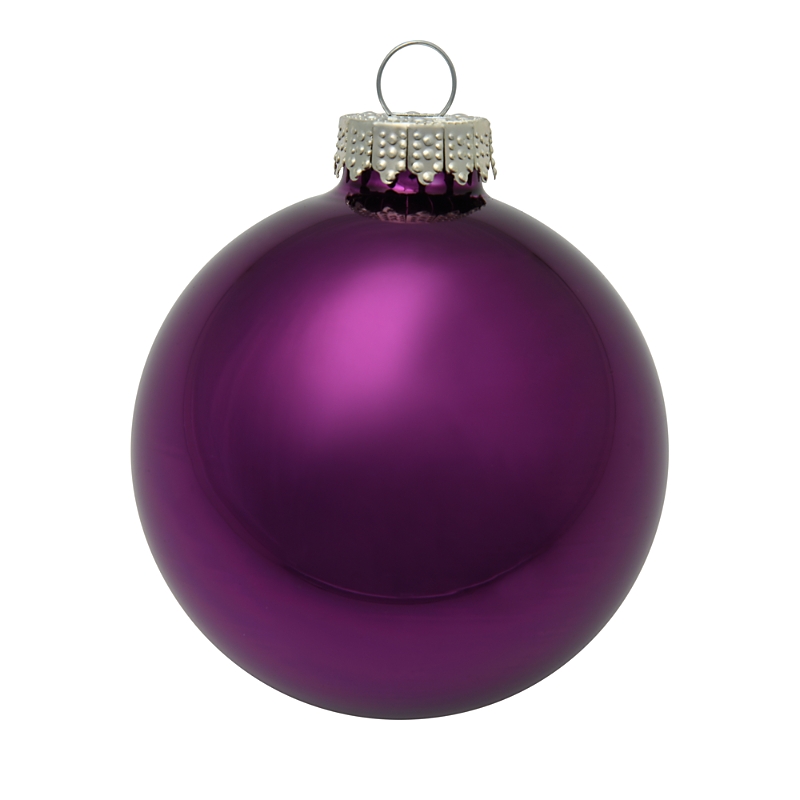 The Whitehurst Company, Llc The Whitehurst Company Ball Ornaments, Set Of 40 In Purple Shi
