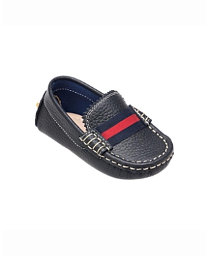 Shop Elephantito Boys' Hand-stitched Club Loafer - Baby, Toddler In Navy