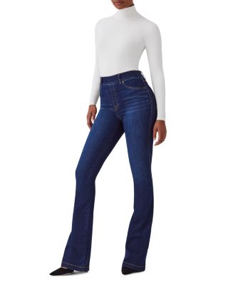 SPANX® - High Rise Flare Leg Jeans in Midnight Shade