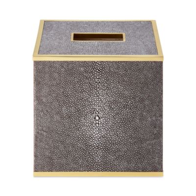 Faux Shagreen Tissue Box Cover