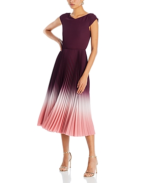 Jason Wu Collection Ombre Pleated Crepe Dress