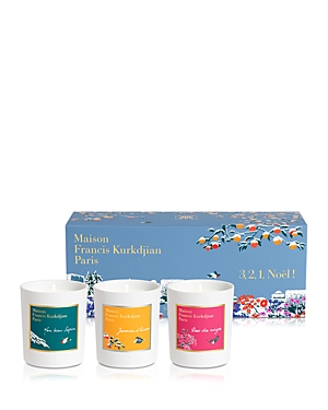 Maison Francis Kurkdjian Scented Candle Trio In Blue