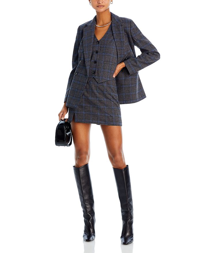 Madewell Shea Blazer, Cleo Vest & Naomi Mini Skirt | Bloomingdale's