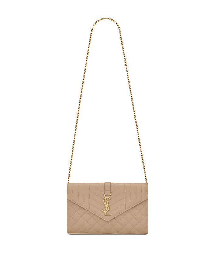 Yves Saint Laurent, Bags, Ysl Envelope Large Bag In Mix Matelass Grain De  Poudre Embossed Leather
