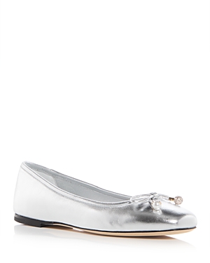 Jimmy Choo Women's Elme Ballet Flats In Silver