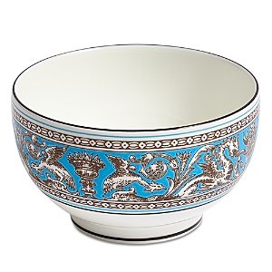 Wedgwood Florentine Rice Bowl In Turquoise