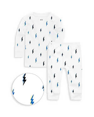 1212 Boys' Long Sleeve Pyjama Set - Little Kid In Lightning Bolt