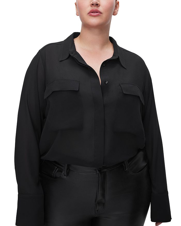 Good American Georgette Shirt | Bloomingdale's