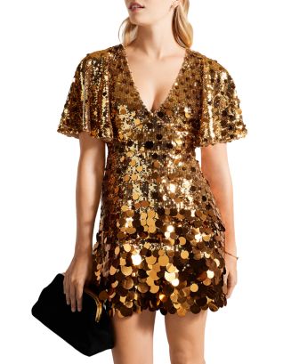 Ted Baker Estelli Embellished Capelet Mini Dress | Bloomingdale's