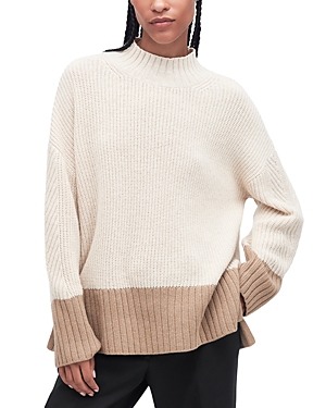 Shop Barbour Elsa Knit Sweater In Light Fawn