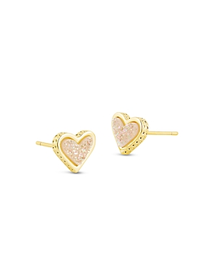 Kendra Scott Drusy Ari Heart Stud Earrings