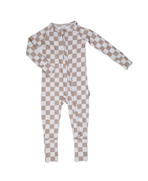 Shop Charlie Lou Baby Unisex Checkered Romper - Baby In Checkered Multicolor