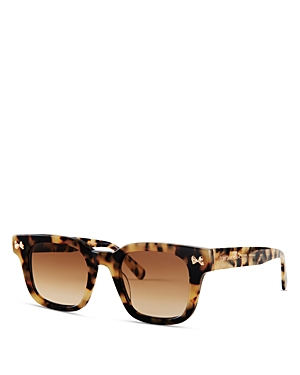 Loveshackfancy Port Wayfarer Sunglasses, 49mm In Brown/brown Gradient