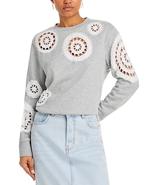 New York Joy Crochet Sweatshirt