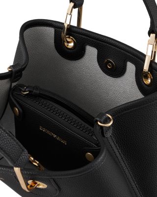 MyEA Small Black Shopper Tote Bag