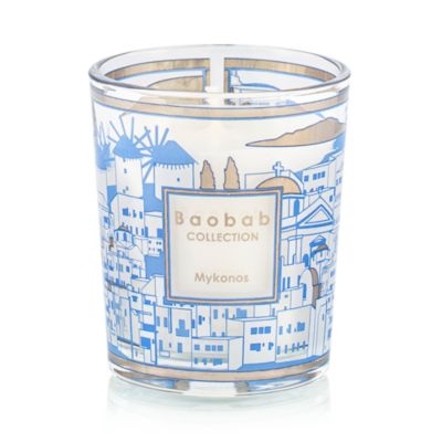 Trio of Travel Candles: Manhattan-Paris-Mykonos