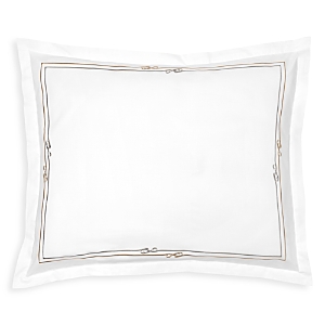 Sferra Squillo Continental Sham In White/platinum