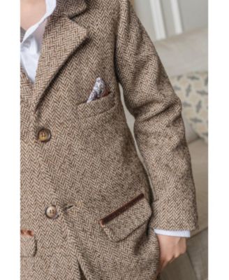 Boys' Herringbone Tweed Jacket - Baby, Little Kid, Big Kid