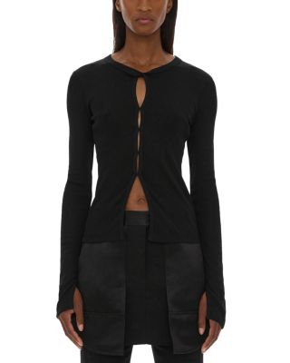 Helmut Lang - Ribbed Knit Long Sleeve Top