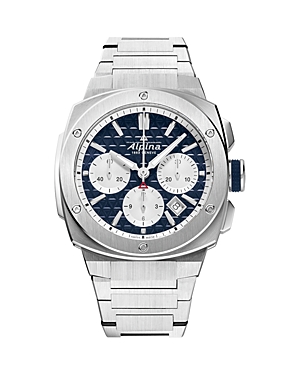 Alpina Extreme Automatic Chronograph, 41mm In Blue/silver
