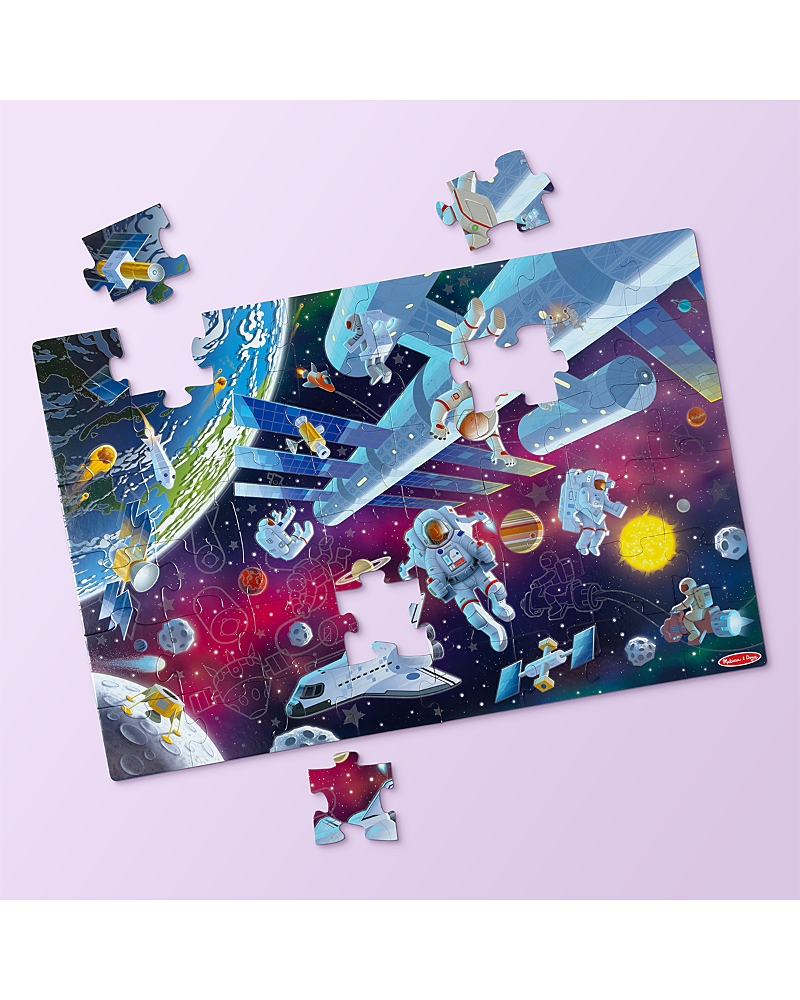 Melissa & Doug Outer Space Glow In The Dark Floor Puzzle - Ages 36 - 72 Months